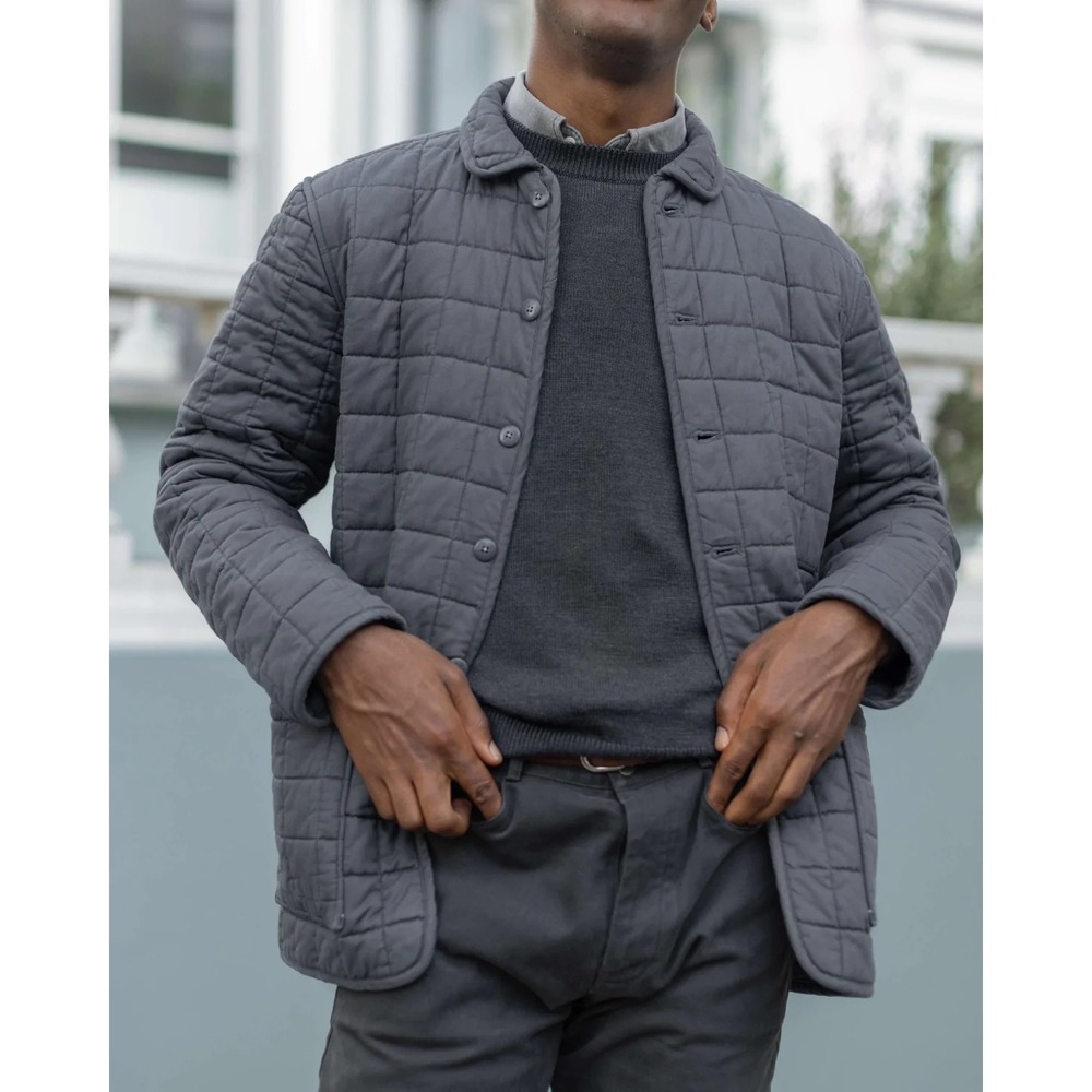 Alex Crane Quilted Kite Jacket in Ink Size‎ Large